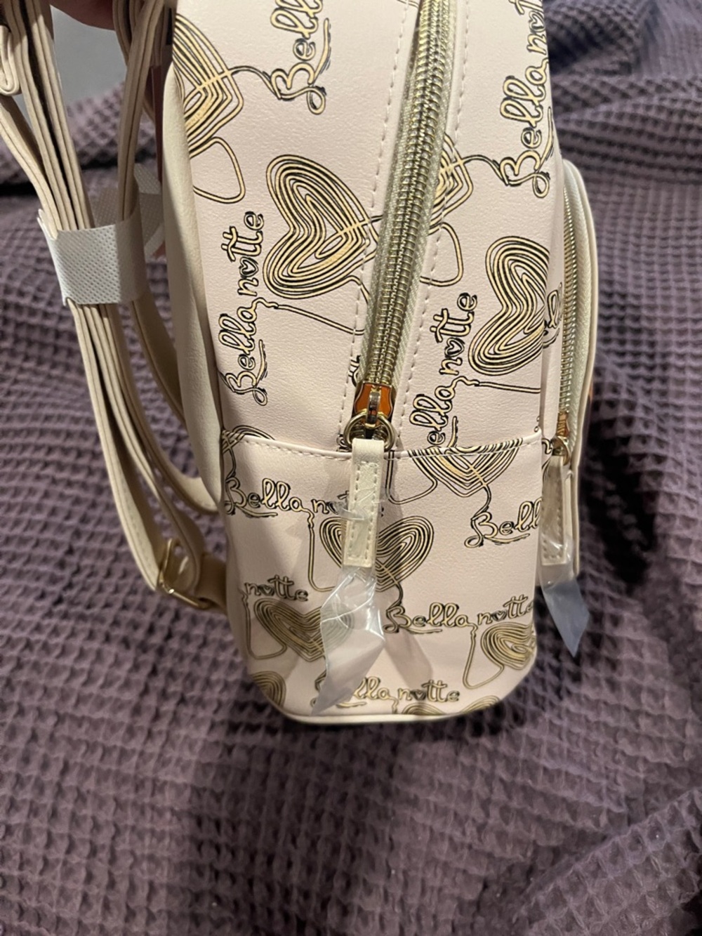 Dani by Danielle Nicole Cream 'Amore' Lady & Tramp Mini Backpack Disney - Picture 2 of 5